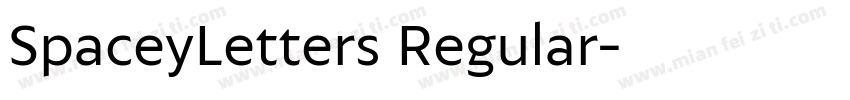 SpaceyLetters Regular字体转换